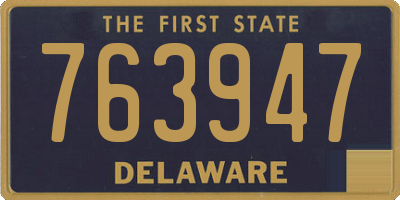 DE license plate 763947