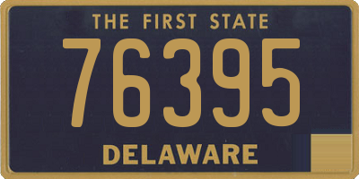 DE license plate 76395