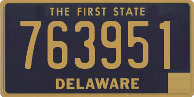 DE license plate 763951