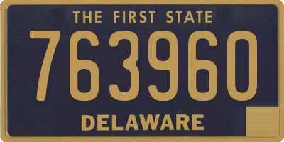 DE license plate 763960