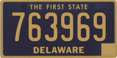 DE license plate 763969