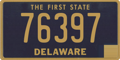 DE license plate 76397