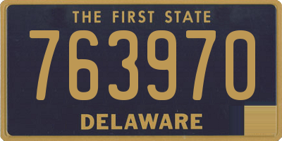 DE license plate 763970