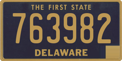 DE license plate 763982