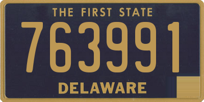 DE license plate 763991