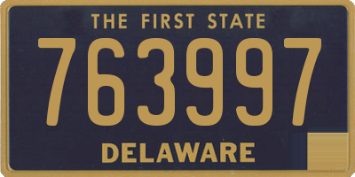 DE license plate 763997