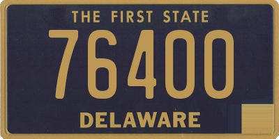 DE license plate 76400