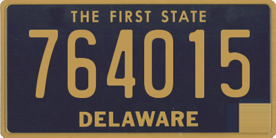 DE license plate 764015