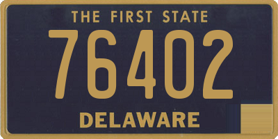 DE license plate 76402