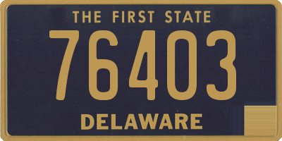 DE license plate 76403