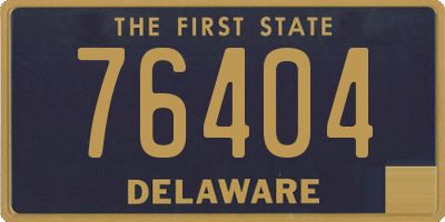 DE license plate 76404