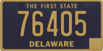 DE license plate 76405