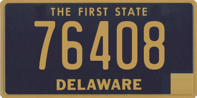 DE license plate 76408