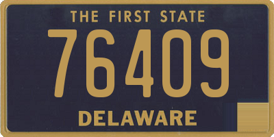 DE license plate 76409