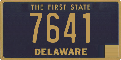 DE license plate 7641