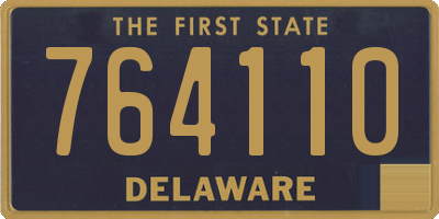 DE license plate 764110