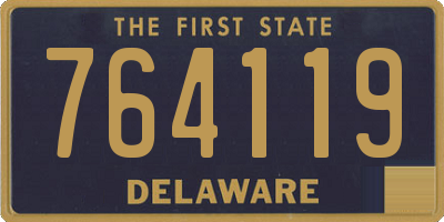 DE license plate 764119