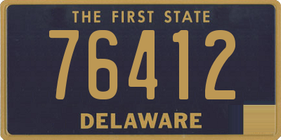 DE license plate 76412