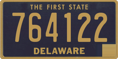 DE license plate 764122