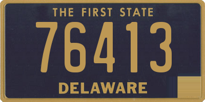 DE license plate 76413