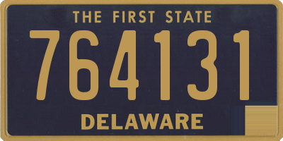 DE license plate 764131