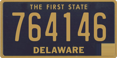DE license plate 764146