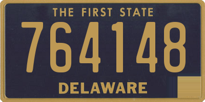 DE license plate 764148