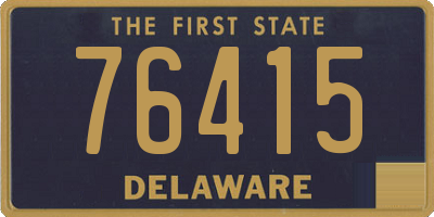 DE license plate 76415