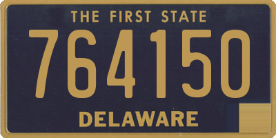 DE license plate 764150