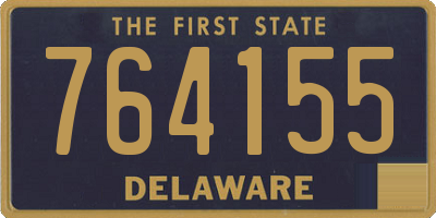 DE license plate 764155