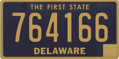DE license plate 764166