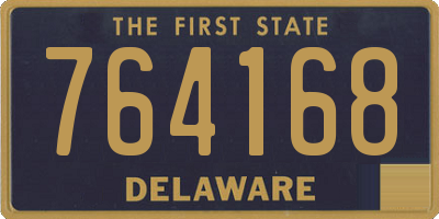 DE license plate 764168