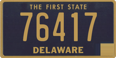 DE license plate 76417