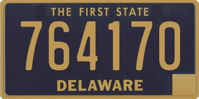 DE license plate 764170