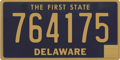 DE license plate 764175