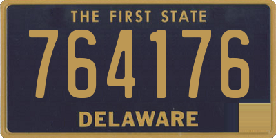DE license plate 764176