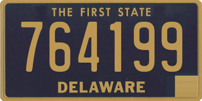 DE license plate 764199