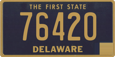 DE license plate 76420