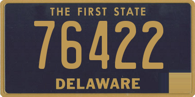 DE license plate 76422