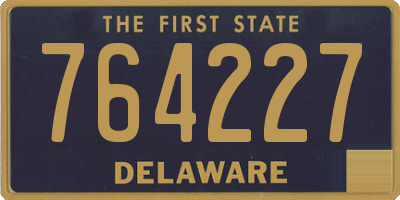 DE license plate 764227