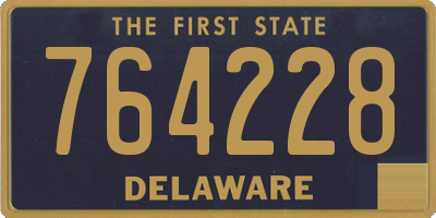 DE license plate 764228