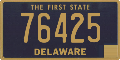 DE license plate 76425