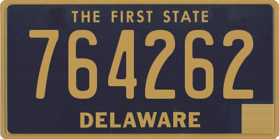 DE license plate 764262