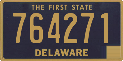 DE license plate 764271