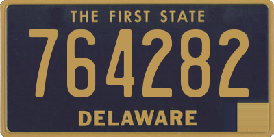 DE license plate 764282
