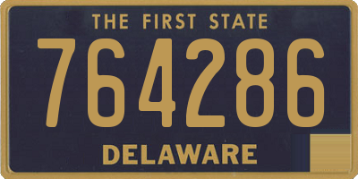 DE license plate 764286