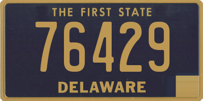 DE license plate 76429