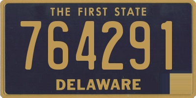 DE license plate 764291