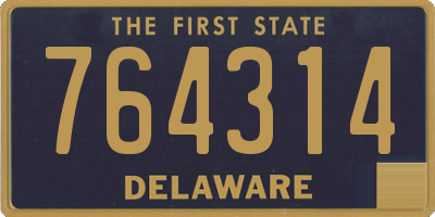 DE license plate 764314
