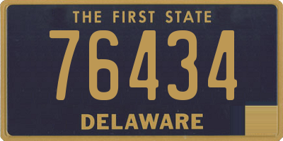 DE license plate 76434